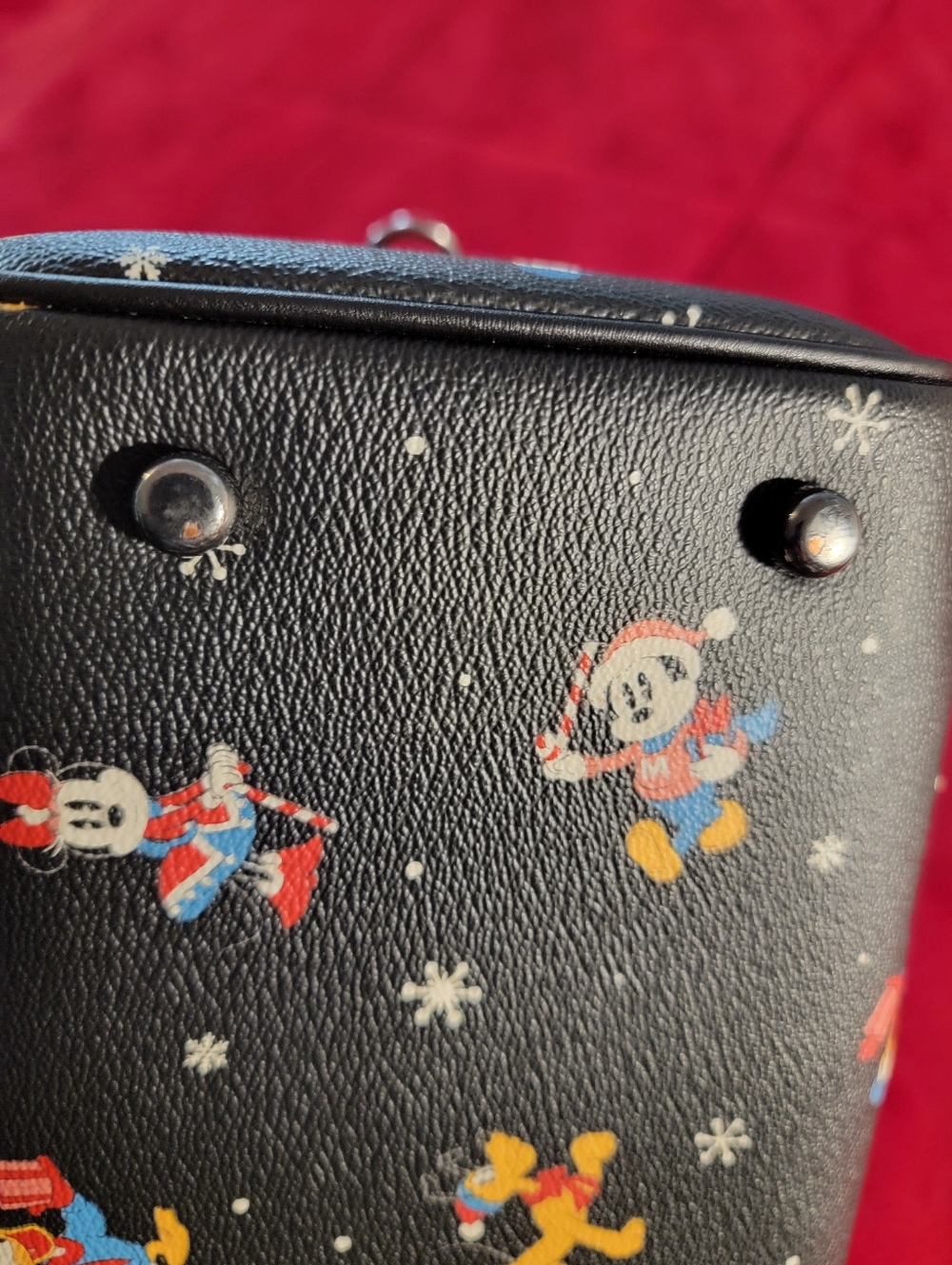 Coach Black Disney Mickey & Friends Mini Satchel with Pouch - Picture 11 of 13